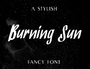 BurningSun Marker Script font