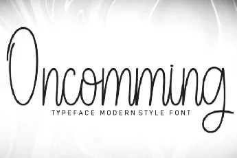 Oncomming Script font