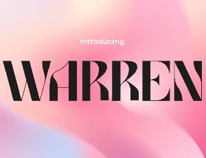 WARREN font