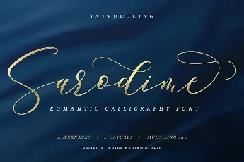 Sarodime Script font