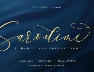 Sarodime Script font