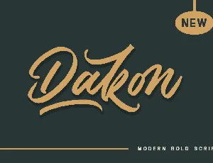 Dakon font