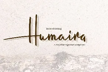 Humaira Script font