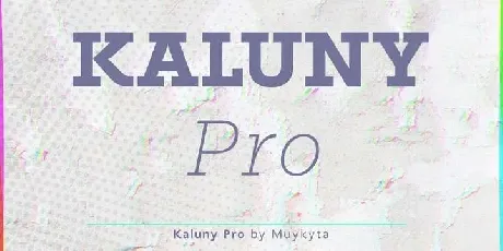 Kaluny Pro Family font