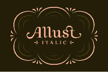 Allust font