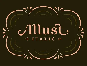 Allust font