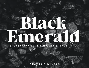 Black Emerald font