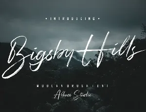 Bigsby Hills Demo font