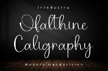 OfalthineChaligraphy font