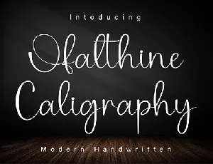 OfalthineChaligraphy font