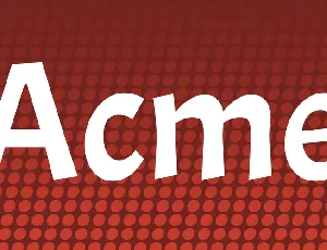 Acme font