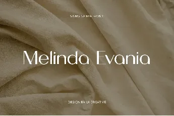 Melinda Evania font