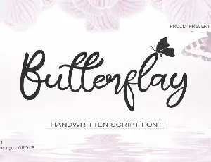 Butterflay Script font