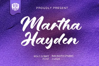 Martha Hayden font