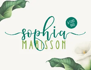 SophiaMarissonPersonalUseOnly font