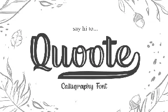 Quoote font