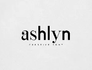 Ashlyn font