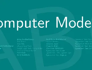 Computer Modern font