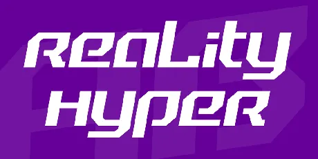 Reality Hyper font