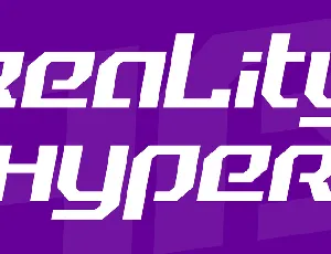 Reality Hyper font