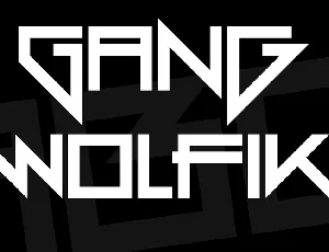 Gang Wolfik font