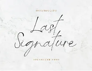 Last Signature font