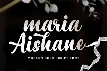 Maria Aishane Script font