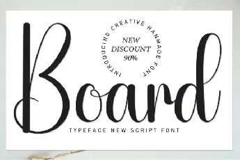 Board Script font