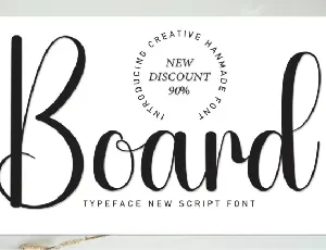 Board Script font