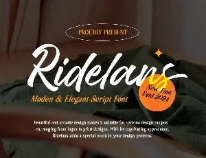 Ridelans font