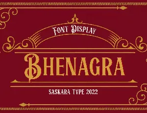 Bhenagra font