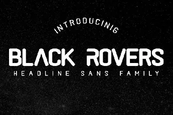 Black Rovers Sans font