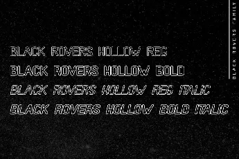 Black Rovers Sans font