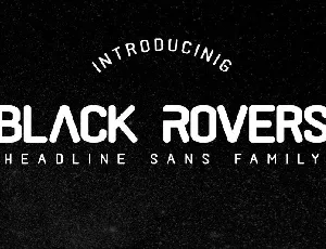 Black Rovers Sans font