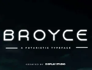 Broyce font