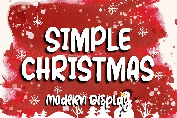 Simple Christmas - Personal use font