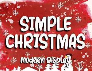 Simple Christmas - Personal use font