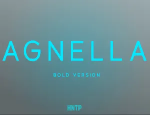 Agnella font