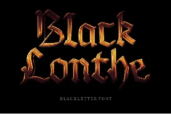 Black Lonthe - Personal Use font