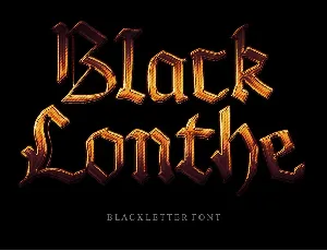 Black Lonthe - Personal Use font