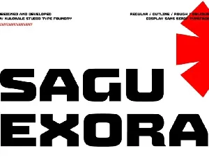 Sagu Exora font
