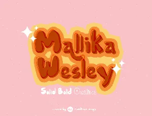 Mallika Wesley font