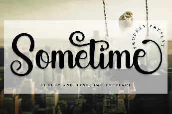 Sometime Script font