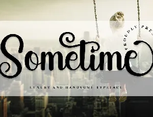 Sometime Script font