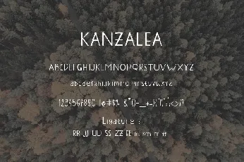 Kanzalea font