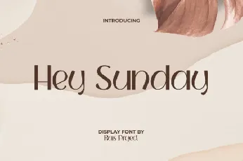 Hey Sunday font