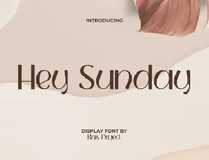 Hey Sunday font