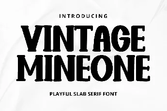 Vintage Mineone font