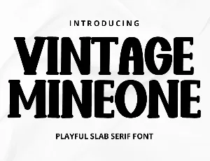 Vintage Mineone font