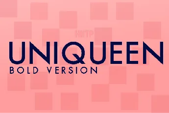 Uniqueen font